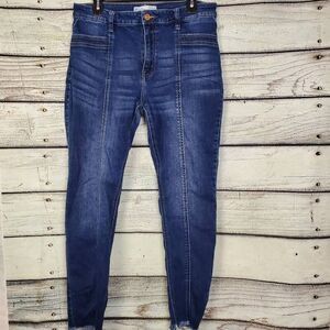 KanCan x Maurices High Rise Ankle Skinny Jeans Sz 31 Raw Hem Stretch